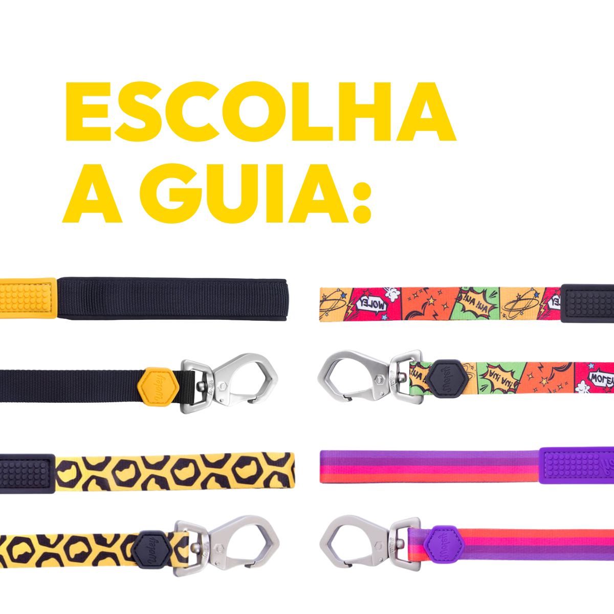 Kit Coleira Peitoral Woley Basicão P + Escolha sua Guia