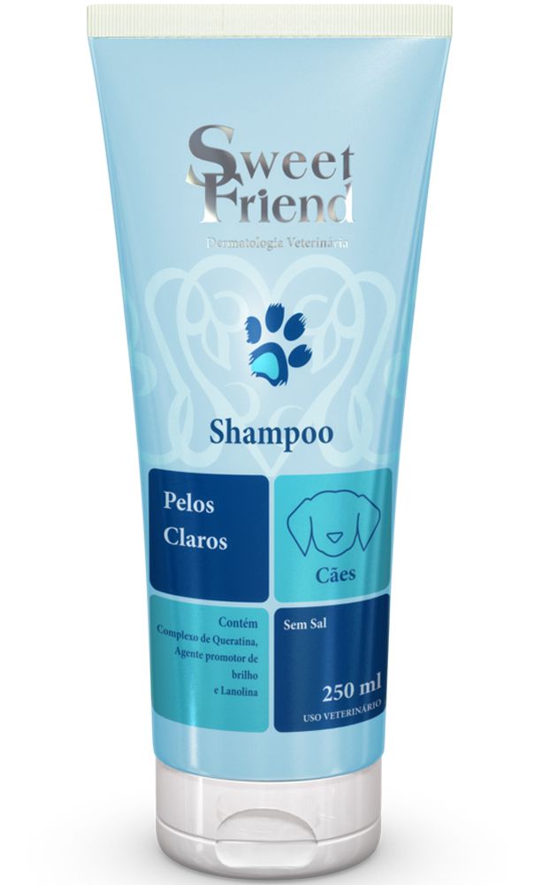 Shampoo Sweet Friend Pelos Claros - Cães - 250mL