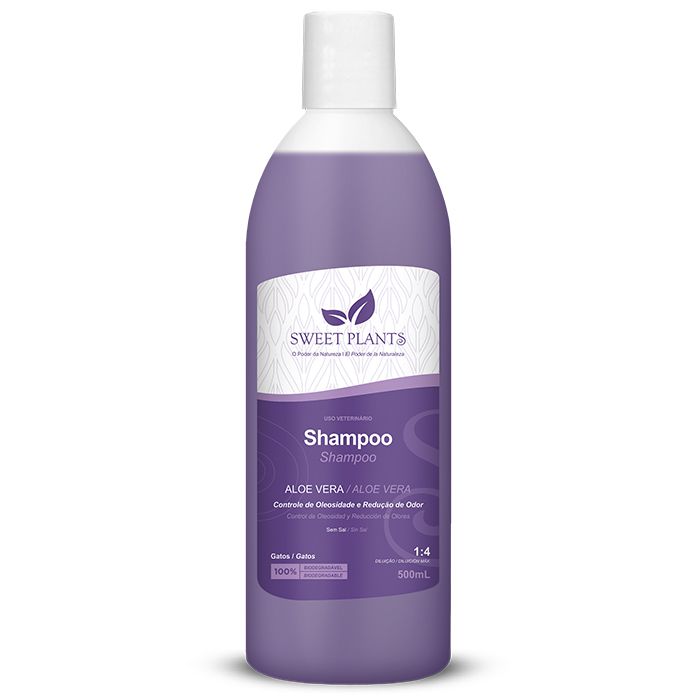 Shampoo Sweet Friend Sweet Plants - Aloe Vera - Gatos - 500mL