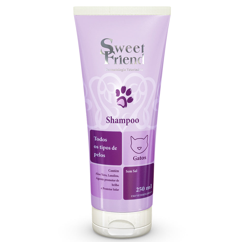 Shampoo Sweet Friend Todos tipos de Pelos - Gatos - 250mL