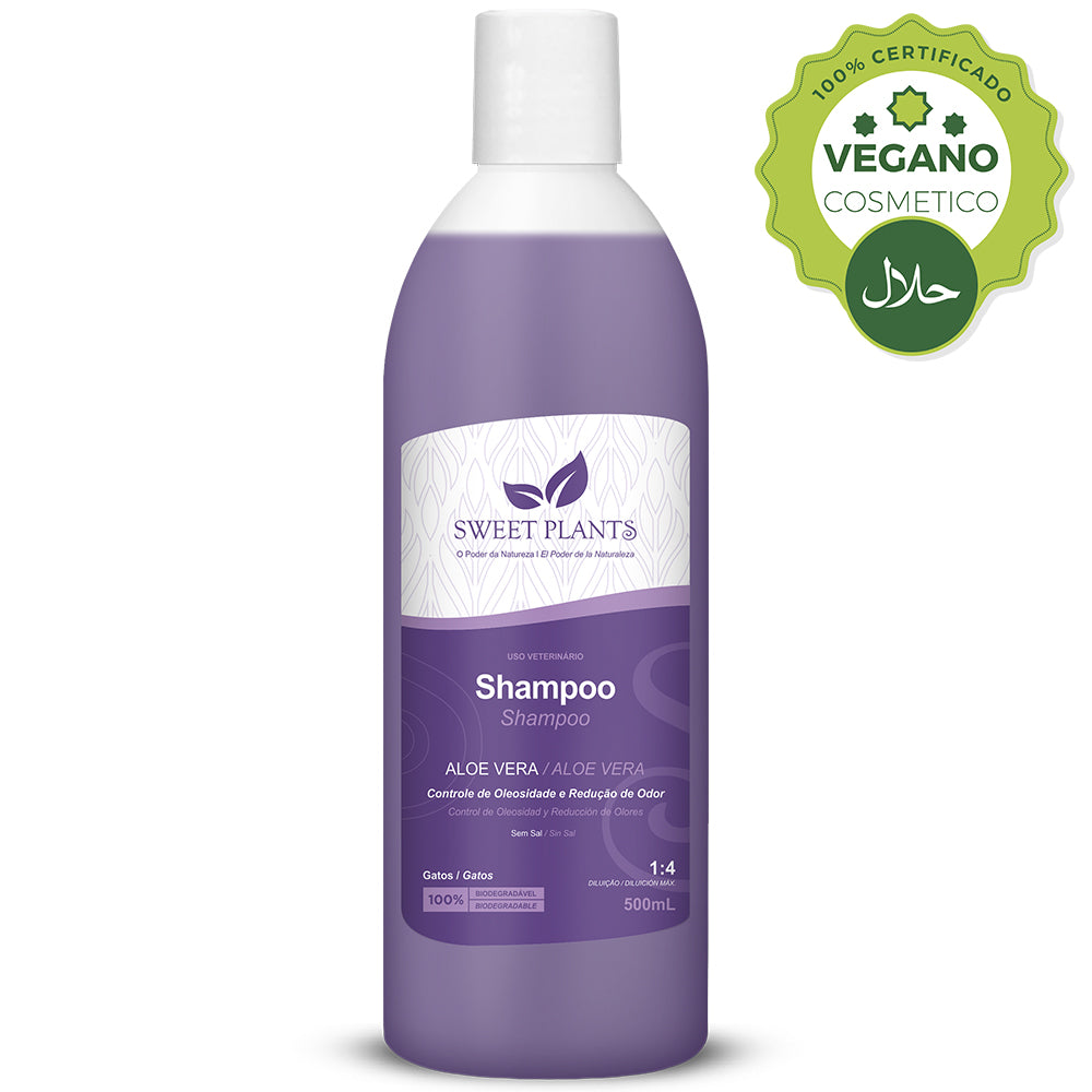 Shampoo Sweet Friend Sweet Plants - Aloe Vera - Gatos - 500mL