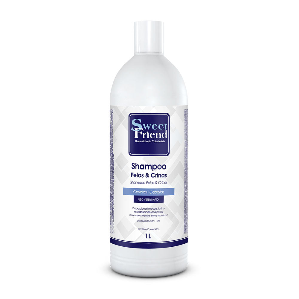 Shampoo Sweet Friend Pelos e Crinas - Cavalos - 1L