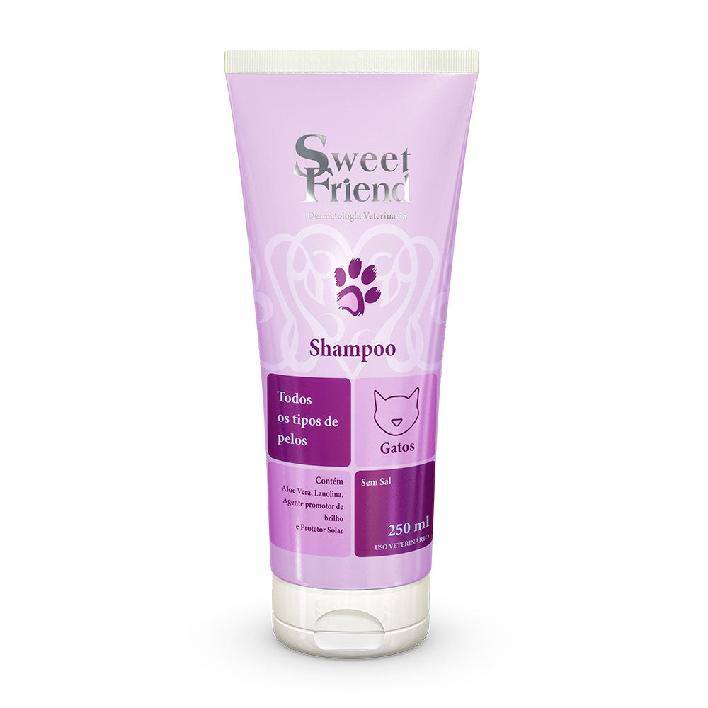 Shampoo Sweet Friend Todos tipos de Pelos - Gatos - 250mL