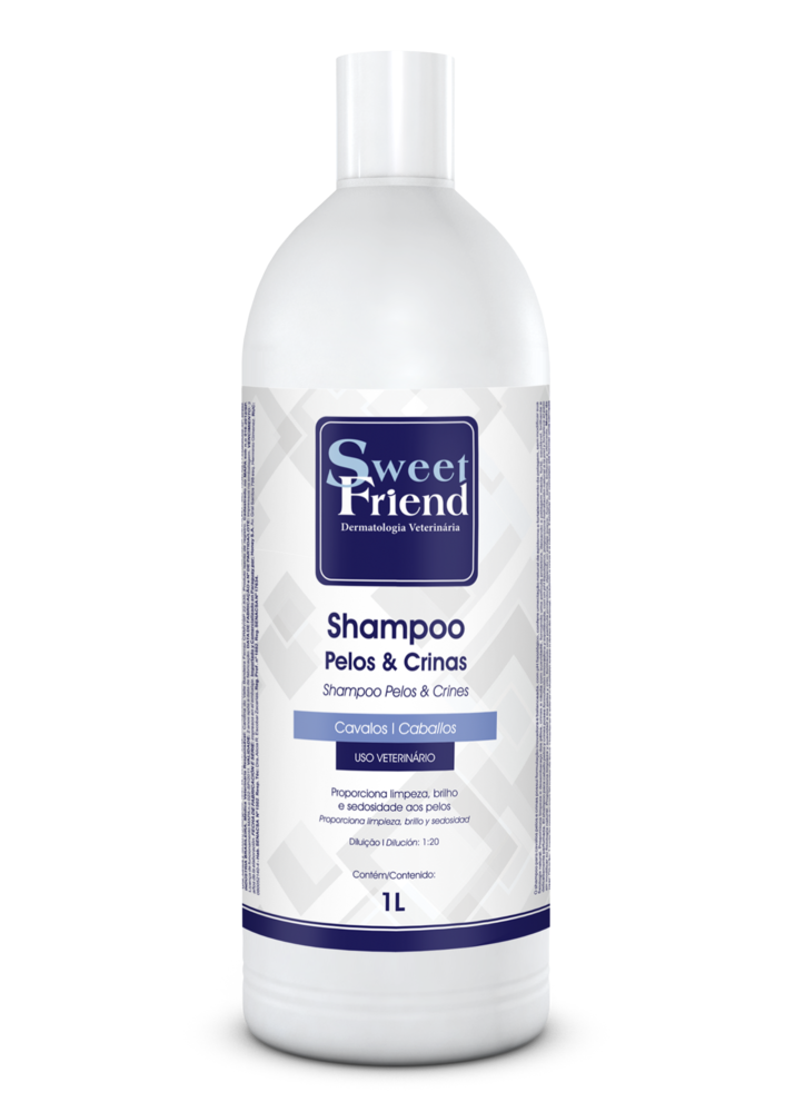Shampoo Sweet Friend Pelos e Crinas - Cavalos - 1L