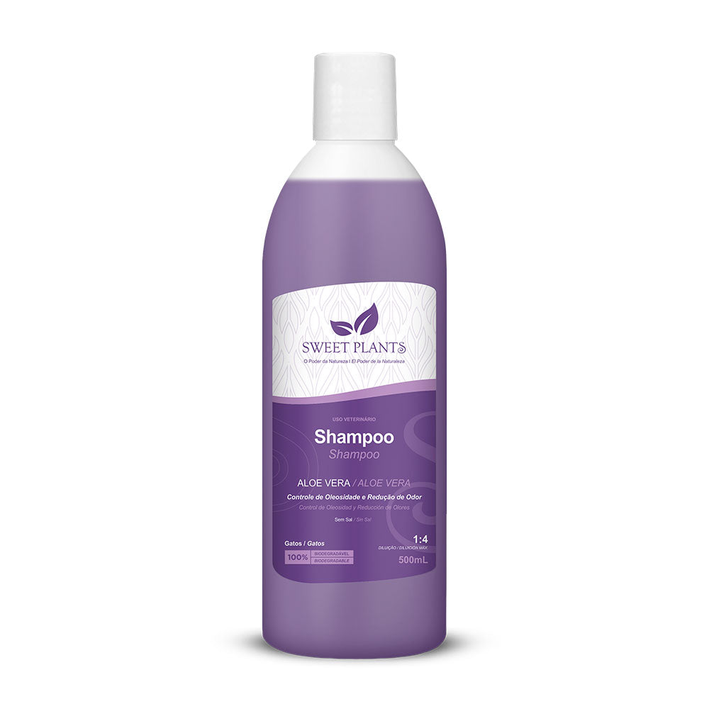 Shampoo Sweet Friend Sweet Plants - Aloe Vera - Gatos - 500mL
