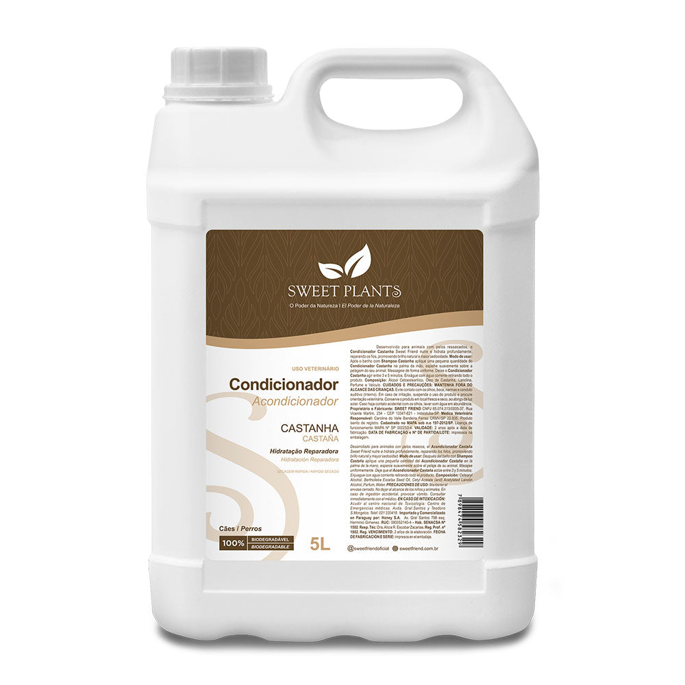 Condicionador Sweet Friend Sweet Plants - Castanha - Cães - 5L