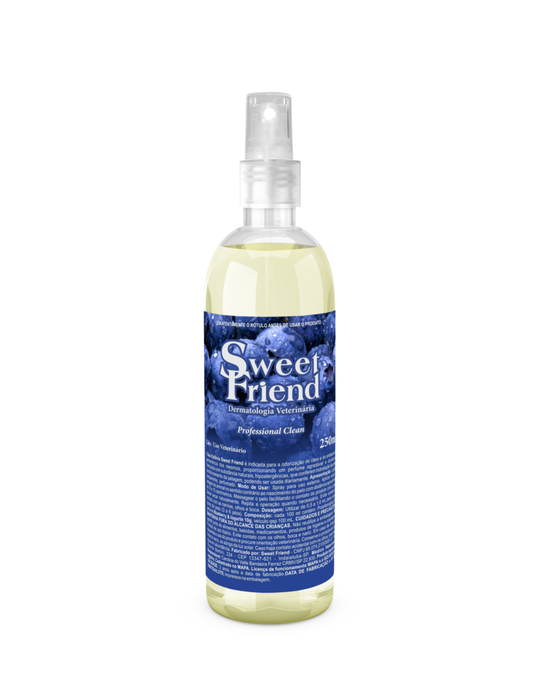 Perfume Sweet Friend Deo-Colônia Blueberry & Iogurte - Cães - 250mL