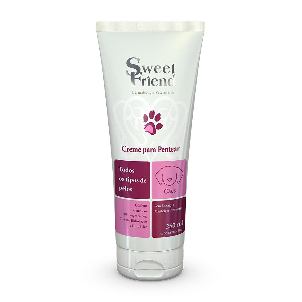 Creme para Pentear Sweet Friend Todos Tipos de Pelo - Cães - 250mL