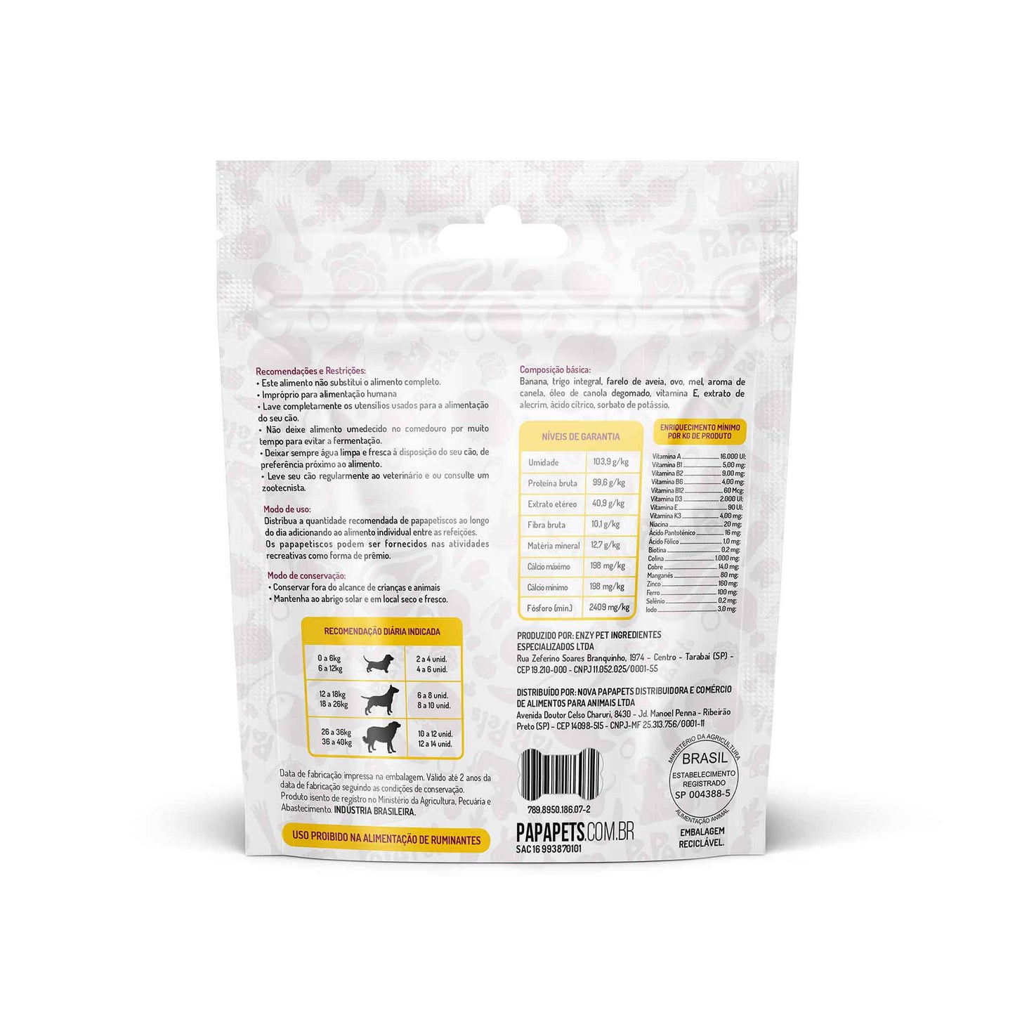 Papapets Papapetisco Banana 150g
