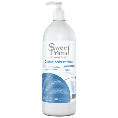 Creme para Pentear Sweet Friend Professional Clean - Baby - Cães - 1L