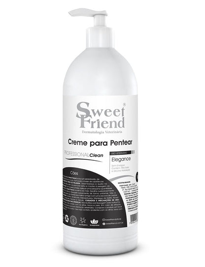 Creme para Pentear Sweet Friend Professional Clean - Elegance - Cães - 1L