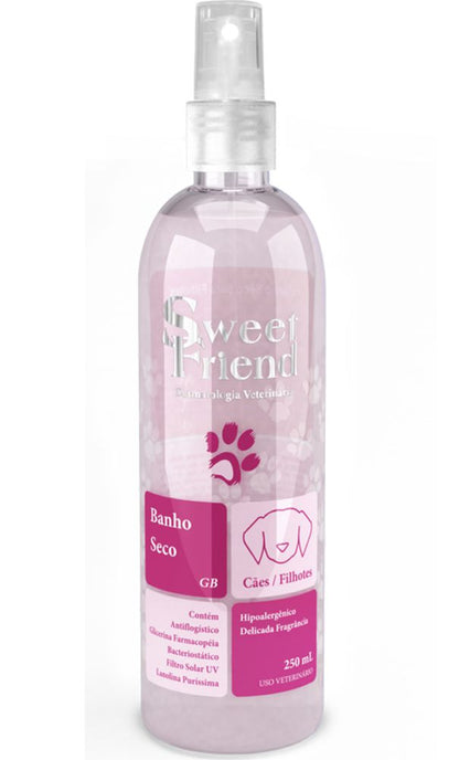 Banho a Seco Sweet Friend Rosa Unissex - Cães - 240mL