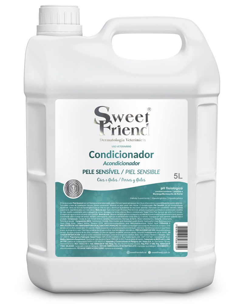 Condicionador Sweet Friend Pele Sensível - Cães e Gatos - 5 litros