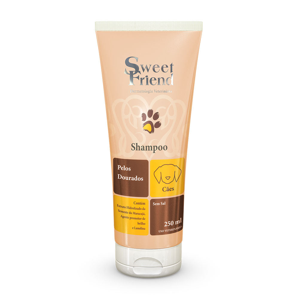 Shampoo Sweet Friend Pelos Dourados - Cães - 250mL