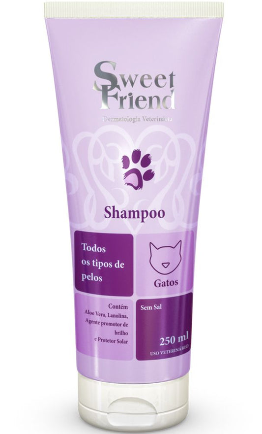 Shampoo Sweet Friend Todos tipos de Pelos - Gatos - 250mL