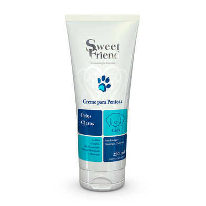 Creme para Pentear Sweet Friend Pelos Claros - Cães - 250mL