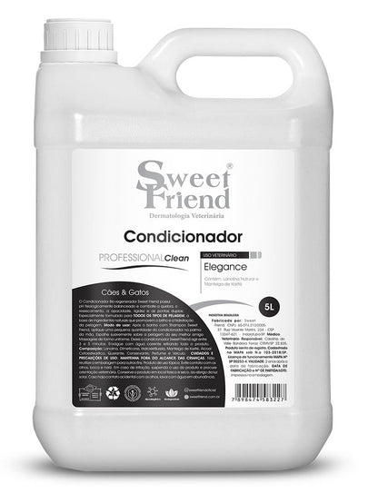 Condicionador Sweet Friend Professional Clean - Elegance - Cães e Gatos - 5L