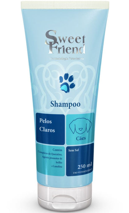 Shampoo Sweet Friend Pelos Claros - Cães - 250mL