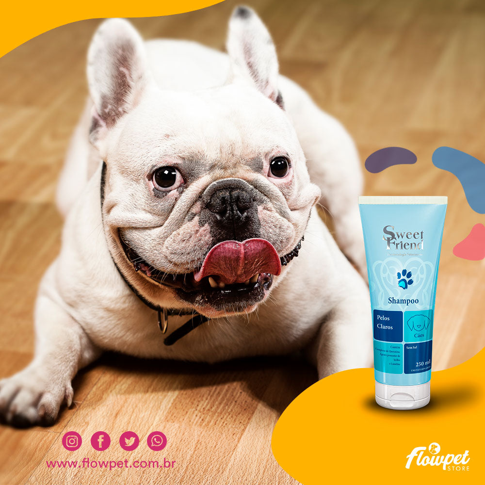Shampoo Sweet Friend Pelos Claros - Cães - 250mL
