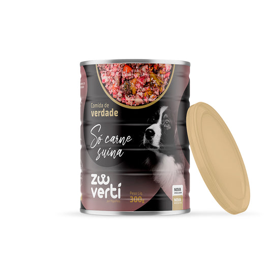 Zooverti Só carne suína - Lata 300g