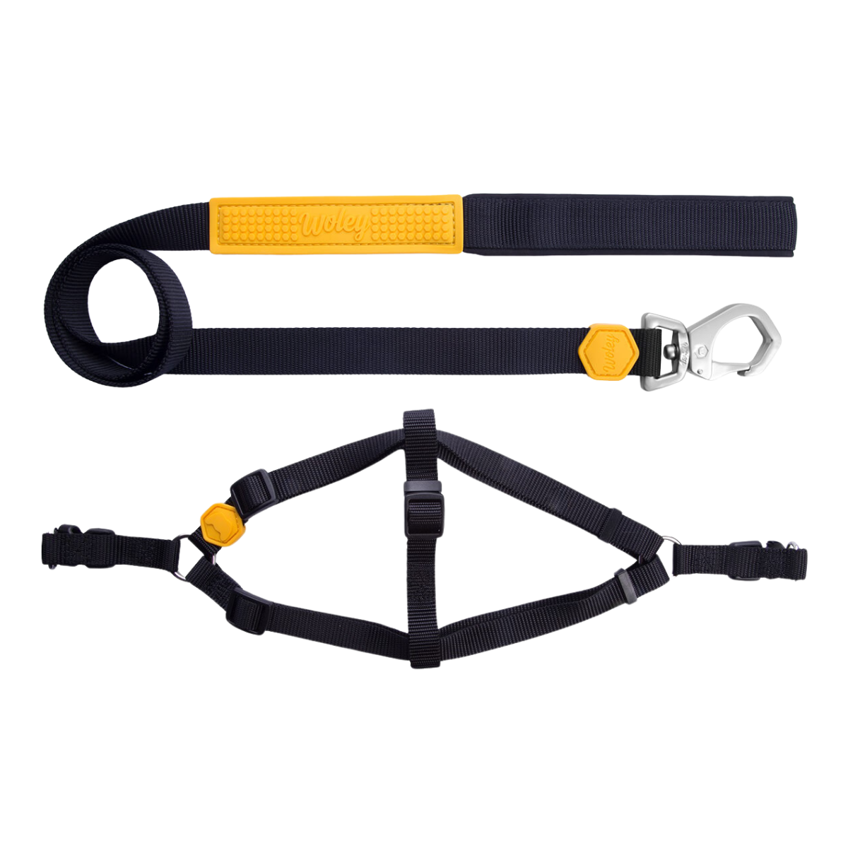 Kit Coleira Peitoral Woley Basicão M + Escolha sua Guia