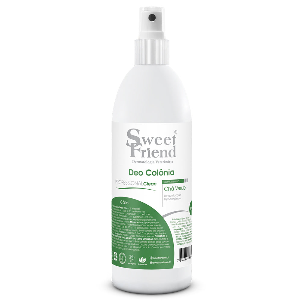 Perfume Sweet Friend Deo-Colônia Professional Clean - Chá Verde - Cães - 500mL