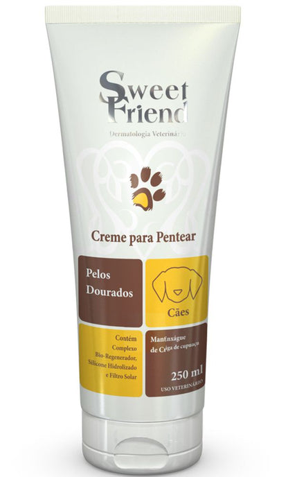 Creme para Pentear Sweet Friend Pelos Dourados - Cães - 250mL