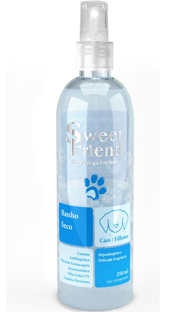 Banho a Seco Sweet Friend Azul Unissex - Cães - 240mL