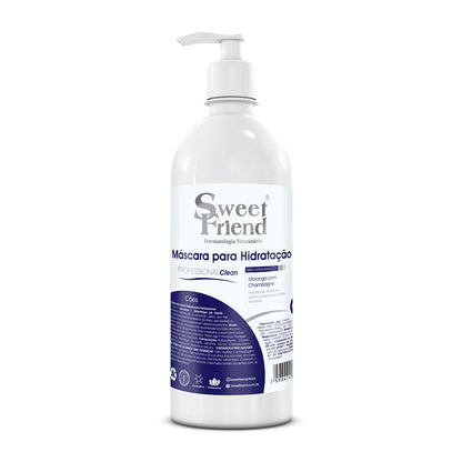 Máscara para Hidratação Sweet Friend Professional Clean - Morango com Champagne - Cães - 500mL