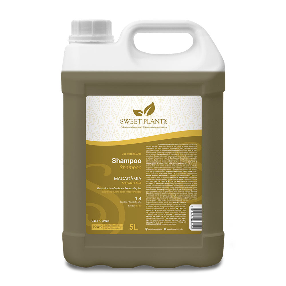 Shampoo Sweet Friend Sweet Plants - Macadâmia - Cães - 5L