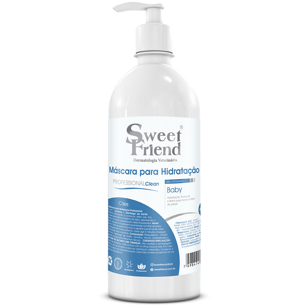 Máscara para Hidratação Sweet Friend Professional Clean - Baby - Cães - 500mL