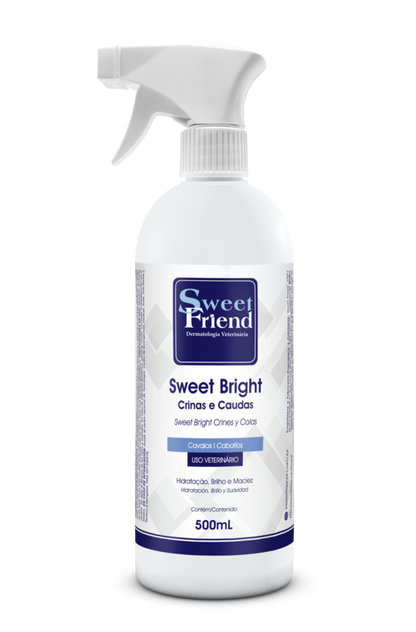 Abrilhantador Crinas e Caudas Sweet Bright Sweet Friend - Cavalos - 500mL