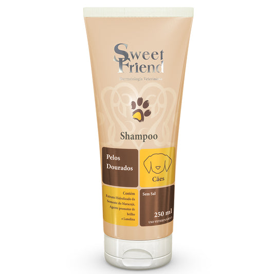 Shampoo Sweet Friend Pelos Dourados - Cães - 250mL