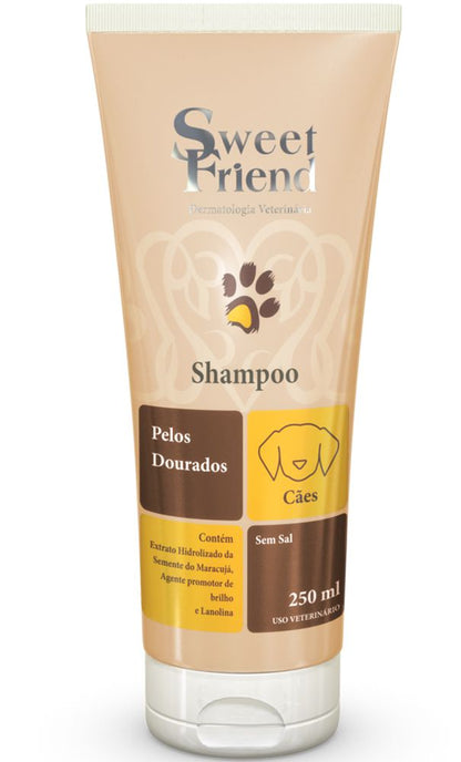 Shampoo Sweet Friend Pelos Dourados - Cães - 250mL