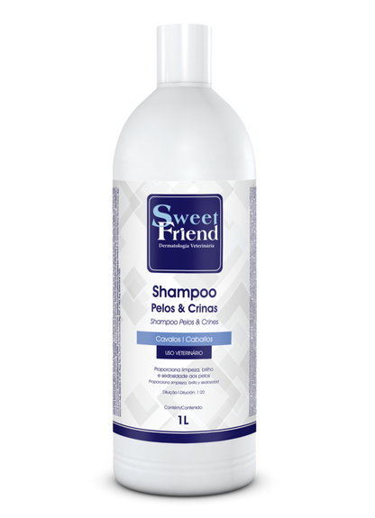 Shampoo Sweet Friend Pelos e Crinas - Cavalos - 1L
