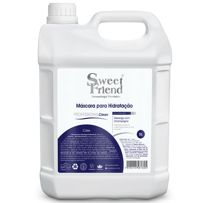 Máscara para Hidratação Sweet Friend Professional Clean - Morango com Champagne - Cães - 5L