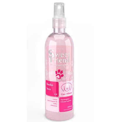 Banho a Seco Sweet Friend Rosa Unissex - Cães - 240mL