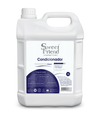 Condicionador Sweet Friend Professional Clean - Morango com Champagne - Cães e Gatos - 5L