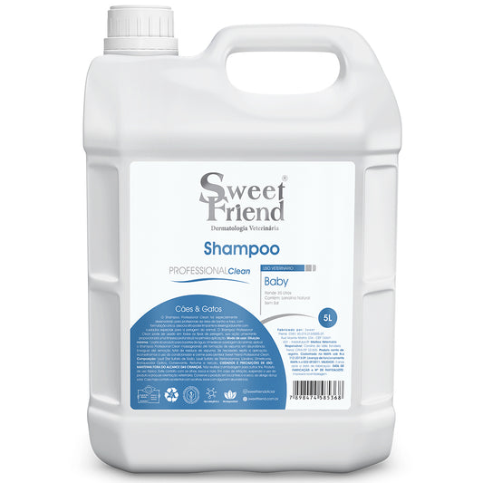 Shampoo Sweet Friend Professional Clean - Baby - Cães e Gatos - 5L