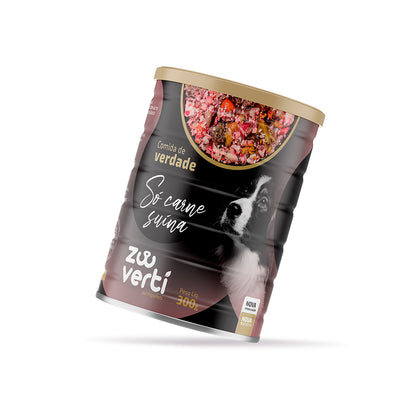 Zooverti Só carne suína - Lata 300g