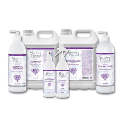 Kit Professional Groomer Diamond Completo Sweet Friend