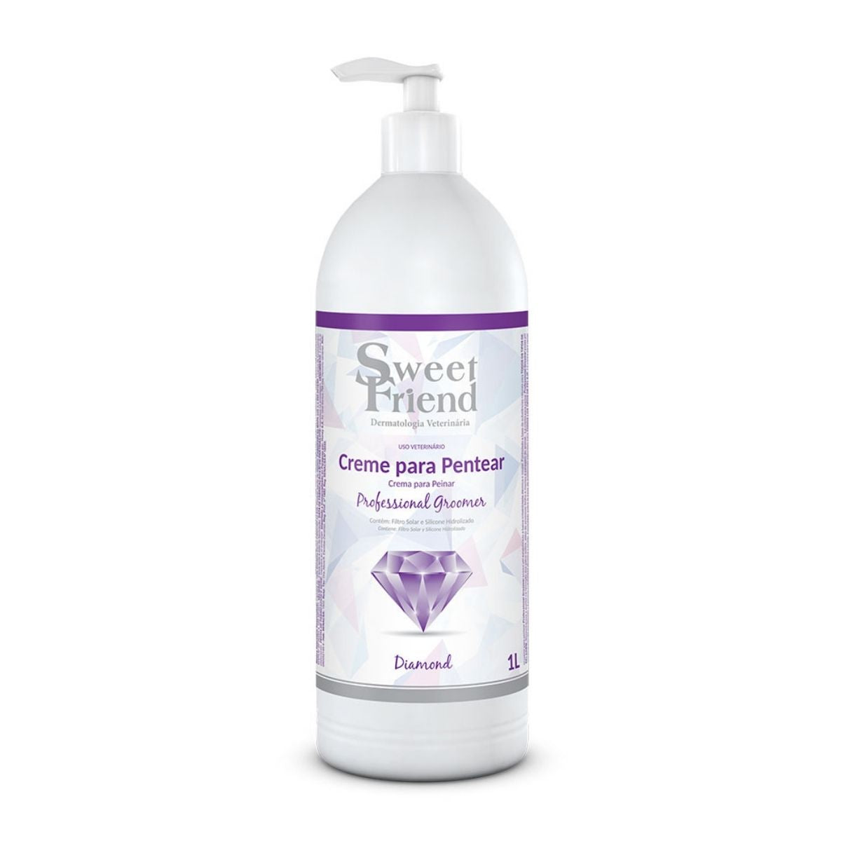 Creme para Pentear Sweet Friend Professional Groomer - Diamond - Cães - 1L