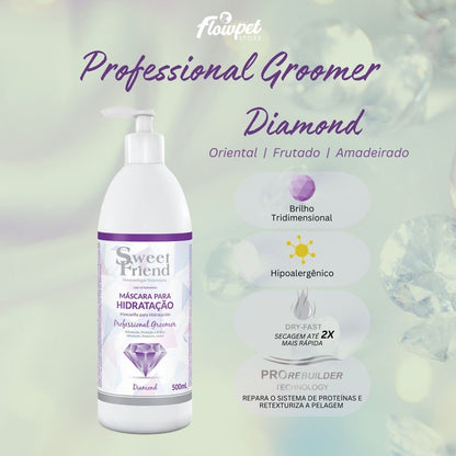 Máscara para Hidratação Sweet Friend Professional Groomer - Diamond - Cães - 500mL