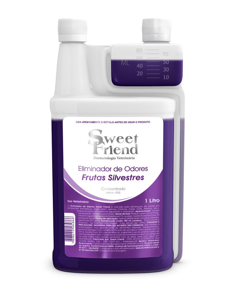 Eliminador de Odores Sweet Friend - Frutas Silvestres - 1L (Rende 99L)