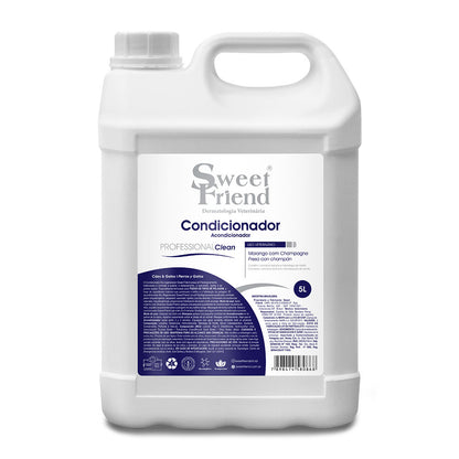 Condicionador Sweet Friend Professional Clean - Morango com Champagne - Cães e Gatos - 5L