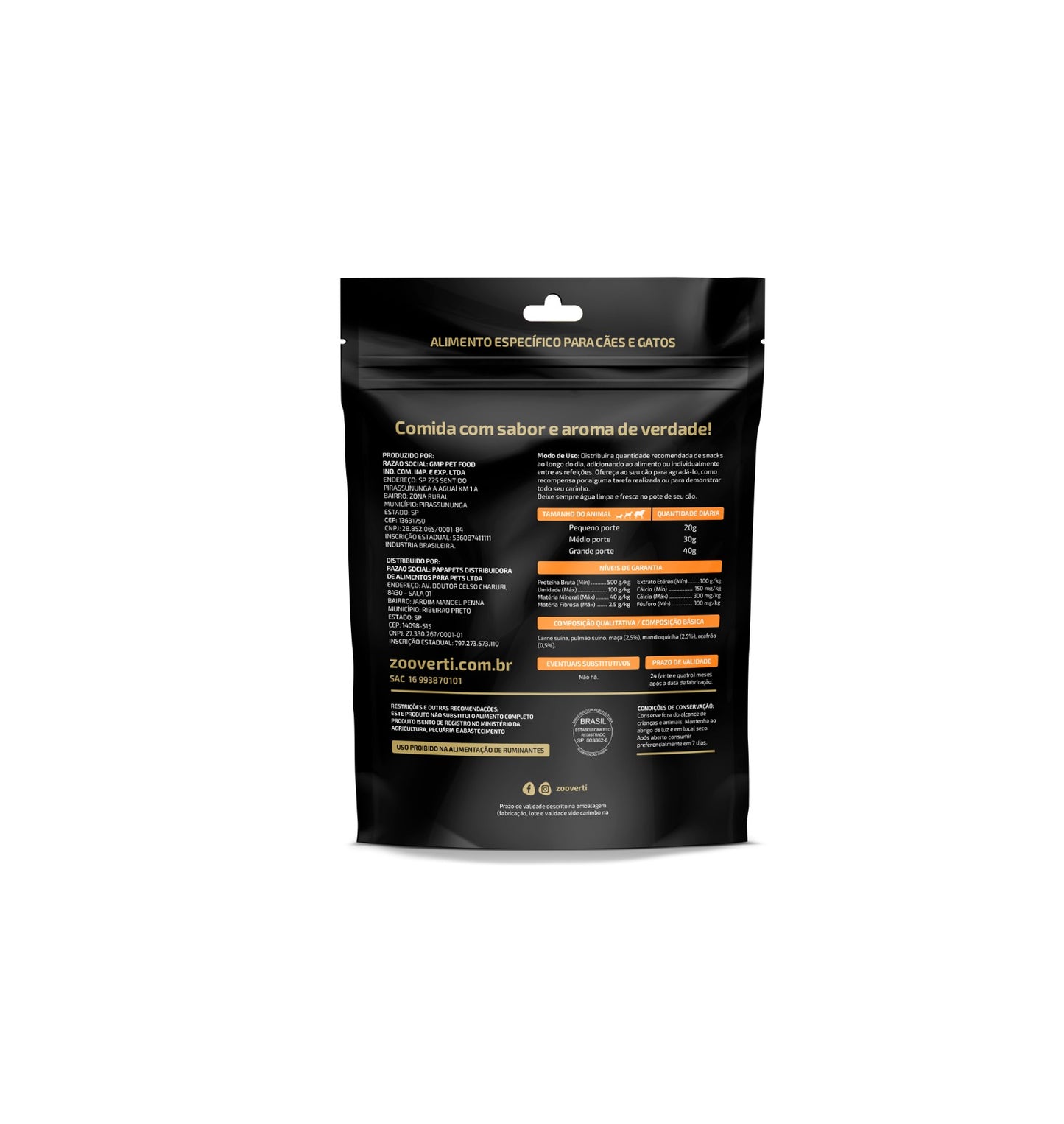 Zooverti Desidratado Sensive 100g