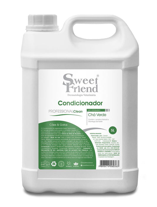 Condicionador Sweet Friend Professional Clean - Chá Verde - Cães e Gatos - 5L