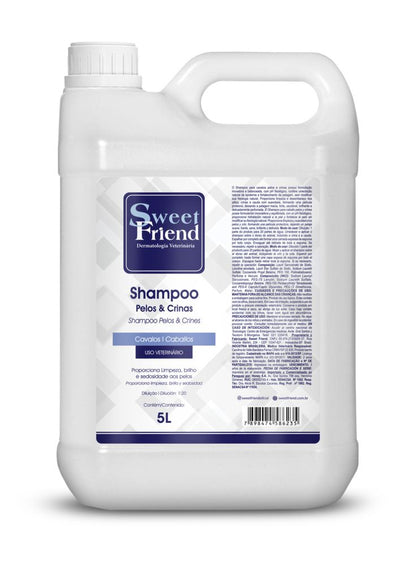 Shampoo Sweet Friend Pelos e Crinas - Cavalos - 5L