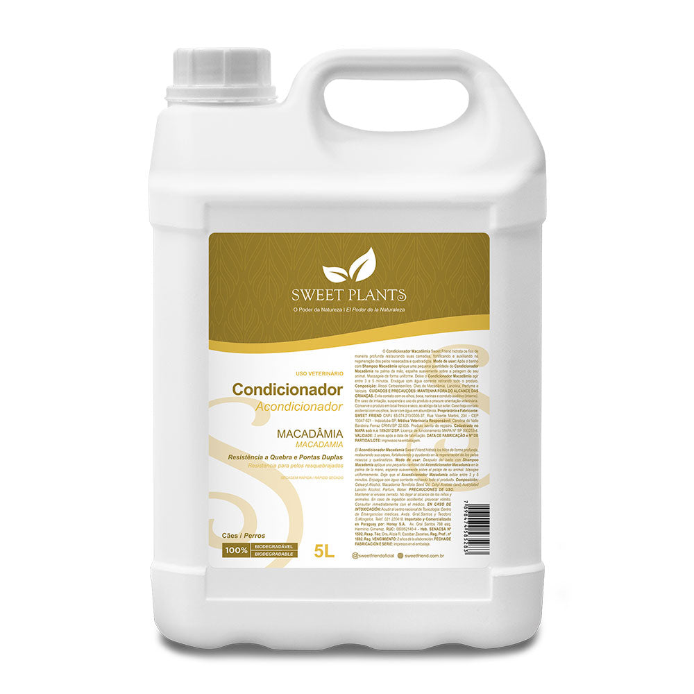 Condicionador Sweet Friend Sweet Plants - Macadâmia - Cães - 5L