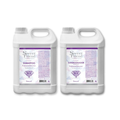 Kit Professional Groomer 5L Shampoo + Cond. Diamond Sweet Friend